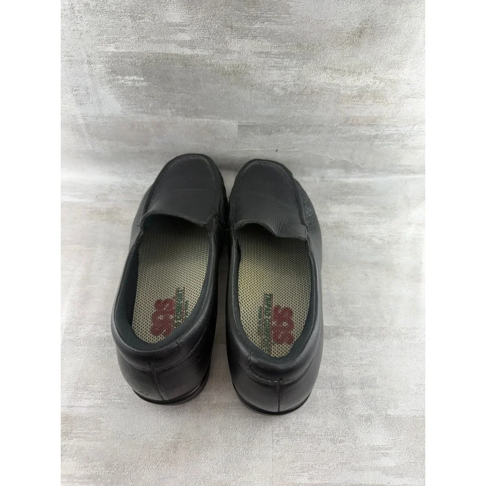 SAS Tripad Comfort Black Leather Slip On Loafers Women Sz 8.5M L2180348